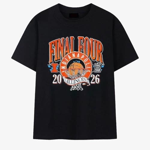 Illinois Fighting Illini Final Four Indy Vintage Basketball T-Shirt — illinois fan gear