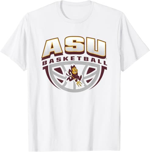 Arizona State Sun Devils Basketball Dribble Logo Unisex T-Shirt — arizona-state fan gear
