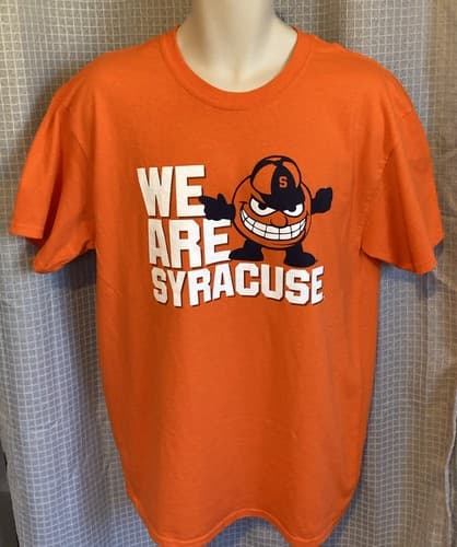 NWOT 2015 SYRACUSE ORANGEMEN "WE ARE SYRACUSE" FOOTBALL T-SHIRT LARGE    R — syracuse fan gear