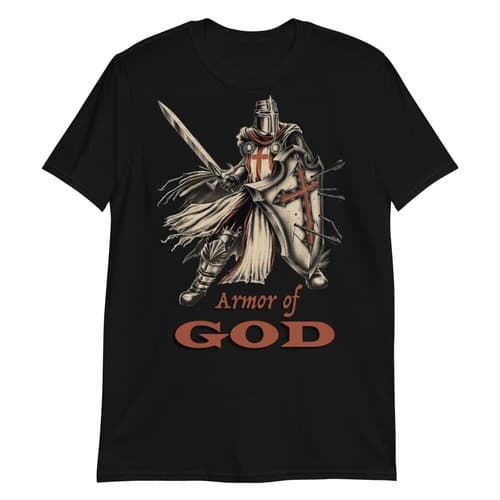 Knights Templar Armor of GOD Short-Sleeve Unisex T-Shirt — army fan gear