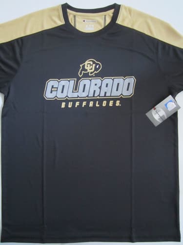 NCAA Colorado Buffaloes Champion Impact Color Blocked T Shirt Large New — colorado fan gear