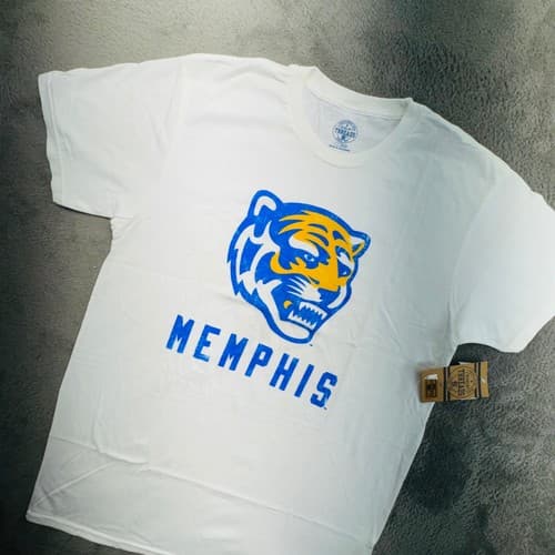 Rivalry Threads Memphis Tigers Graphic T Shirt Mens Large White Blue Orange — memphis fan gear