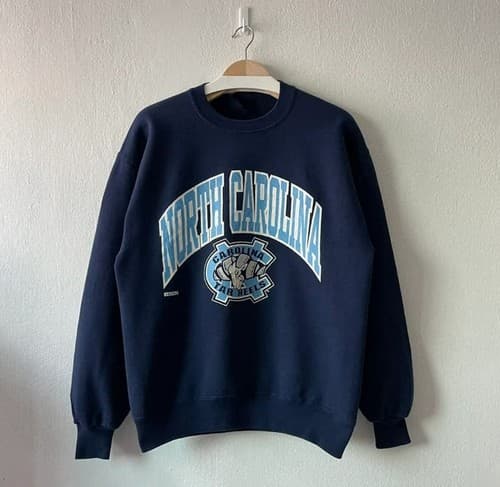 Vintage 90s North Carolina Tar Heels Crewneck Sweatshirt, North Carolina Shirt, — north-carolina fan gear