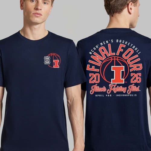 Illinois Fighting Illini Men's Basketball 2026 NCAA Tournament March T-Shirt — illinois fan gear