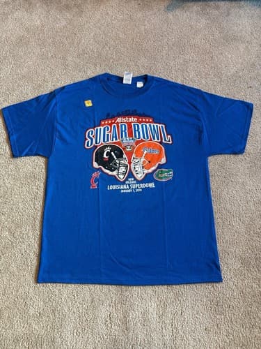 Florida Gators vs. Cincinnati Bearcats 2010 Sugar Bowl Football Men’s Tee XL — cincinnati fan gear