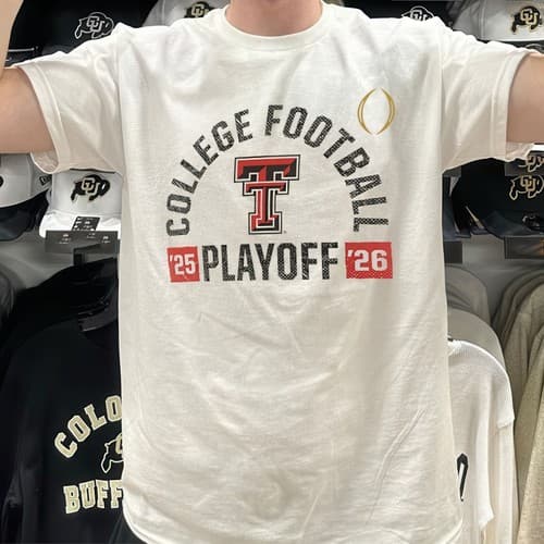 2025-26 College Football Playoff Texas Tech Red Raiders T-Shirt Unisex S-5XL — texas-tech fan gear
