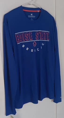 NWT Boise State Broncos Dri Fit LONG SLEEVES T Shirt L Large — boise-state fan gear