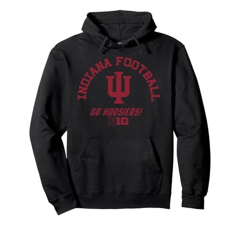 Indiana Hoosiers Big 10 Football Officially Licensed Pullover Hoodie — indiana fan gear