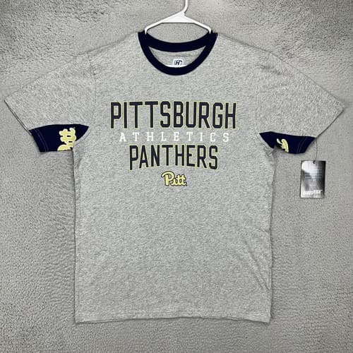 Pittsburgh Panthers T-Shirt Adult XL Grey Short Sleeve Tee Mens Hands High NEW — pittsburgh fan gear