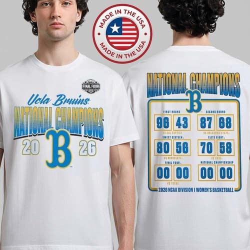 UCLA Bruins Women's Basketball 2026 NCAA National Champions T-Shirt — ucla fan gear
