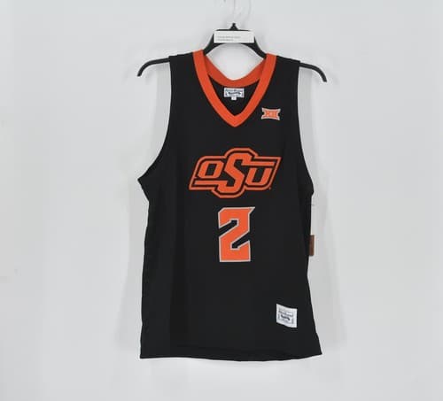Men's Retro Brand Oklahoma State Cade Cunningham #2 Jersey In Black Size Large — oklahoma-state fan gear