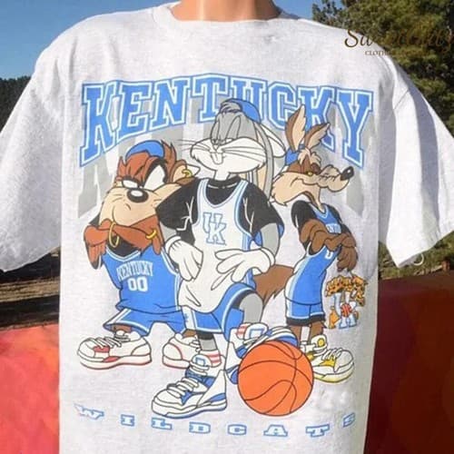 Vintage Kentucky Wildcats Basketball Looney Tunes Shirt Unisex Cotton KV29193 — kentucky fan gear