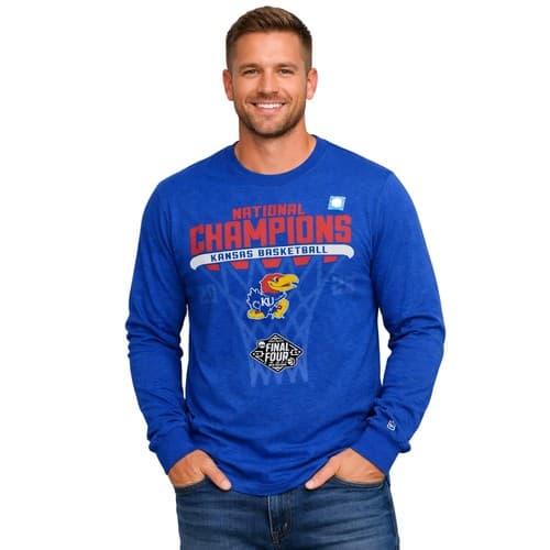 Kansas Jayhawks basketball national championship 2022 fan collectors Top S NEW — kansas fan gear