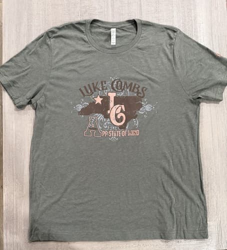 Luke Combs “App State Of Mind” Appalachian State Mountaineers T-shirt - Size XL — app-state fan gear