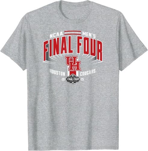 Houston Cougars Final Four 2025 Bold Gray T-shirt Sweatshirt — houston fan gear