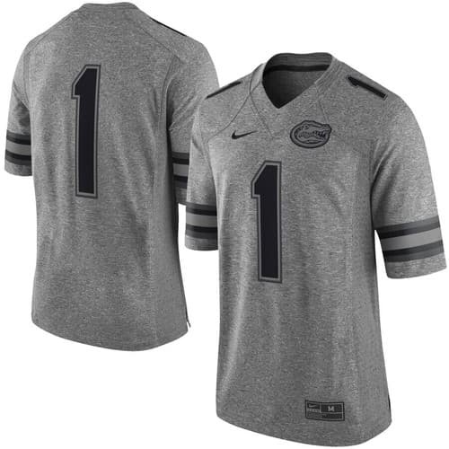 Nike Mens Florida Gators Limited Game Football Jersey Gray Medium — florida fan gear