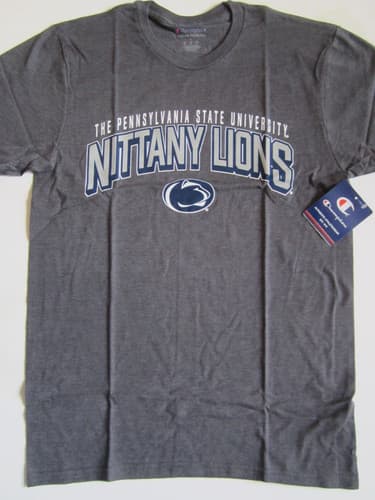 NCAA PSU Penn State Nittany Lions Champion T Shirt Small Gray New NWT — penn-state fan gear