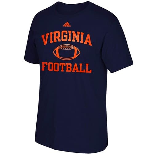 Virginia Cavaliers Adidas Men's Football Series T-Shirt NEW — virginia fan gear