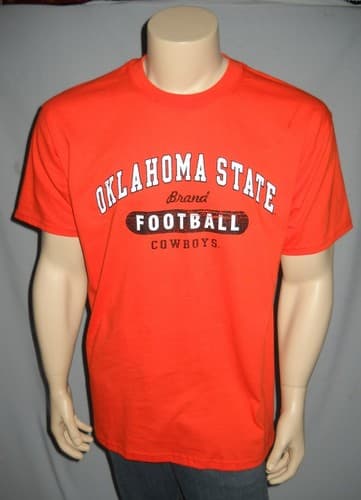 OKLAHOMA STATE UNIVERSITY Cowboys T Shirt TEE SHIRT M Orange Football NCAA — oklahoma-state fan gear