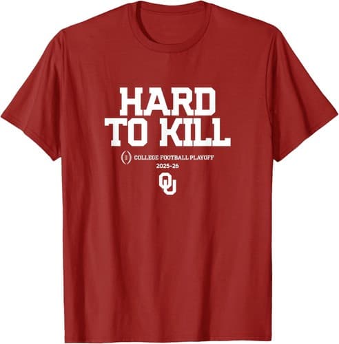Oklahoma Sooners College Football Playoff Text Slogan 2025 T-Shirt — oklahoma fan gear