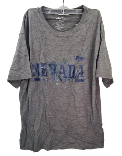 OVB Men's Nevada Wolfpack Round Neck Short Sleeve T-shirt, Gray, Large — nevada fan gear