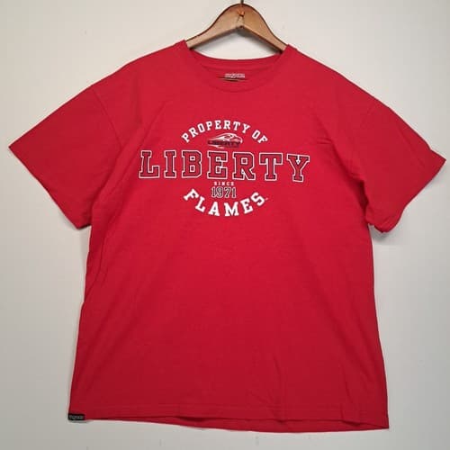 Liberty University Flames Jansport T Shirt Mens XL NWOT Red Virginia — liberty fan gear