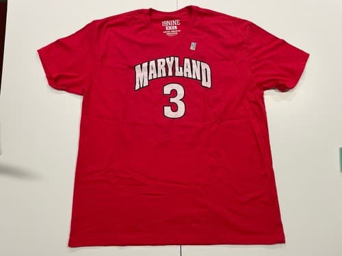 Vintage Juan Dixon #3 Maryland Terps Tee Shirt Mens XXL 2XL Terrapins — maryland fan gear