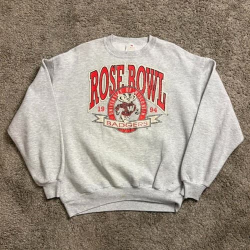 Vintage 1994 Wisconsin Badgers Rose Bowl Crewneck — wisconsin fan gear