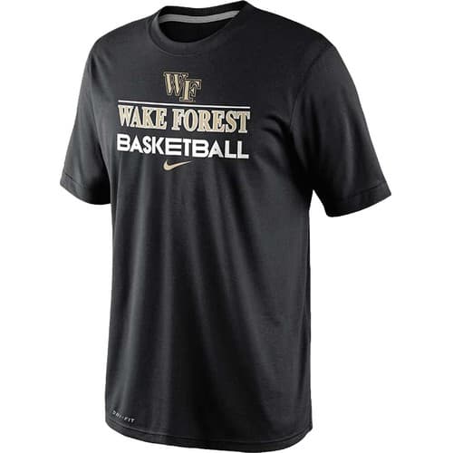 Nike Wake Forest Demon Deacons Basketball Practice Team Issue Dri-FIT Shirt NEW — wake-forest fan gear