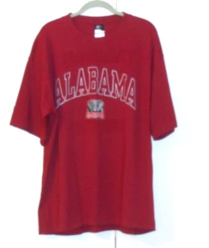 MEN'S STARTER  ALABAMA RED TSHIRT "ALABAMA  CRIMSON TIDE" - SIZE XLARGE — alabama fan gear