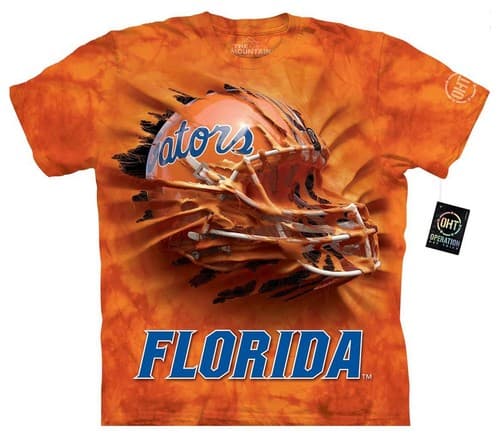 Florida Gators Breakthru Helmet T-Shirt by The Mountain---Brand New---- — florida fan gear