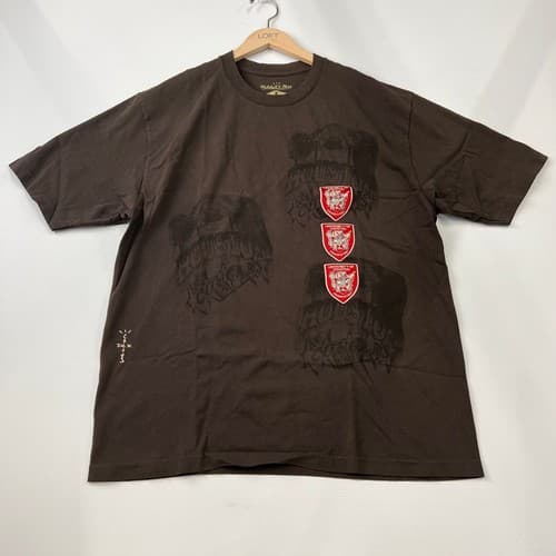 TRAVIS SCOTT X Mitchell & Ness Houston Cougars Seal Tee Men's Size XL  — houston fan gear