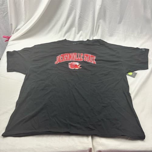 Champion Jacksonville State Gamecocks Men's 3XL Black Graphic T-Shirt Alabama — jacksonville-state fan gear