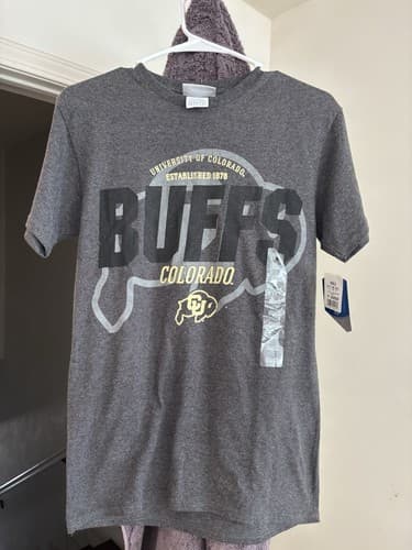 New Colorado Buffaloes T Shirt Sz S Men’s University W/Tags Go CU Fight Fight! — colorado fan gear