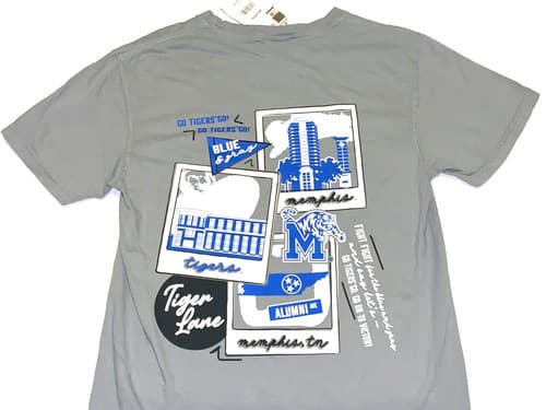 University of Memphis Go Tigers Fight Fight Go On To Victory T-Shirt New! SMALL — memphis fan gear