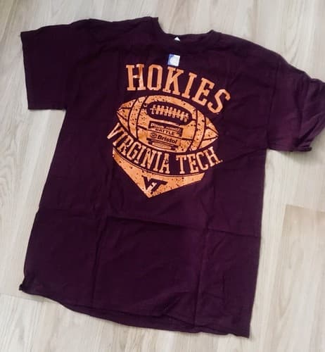 New Virginia Tech Hokies Size M Football Championship 2016 Game TShirt College — virginia-tech fan gear