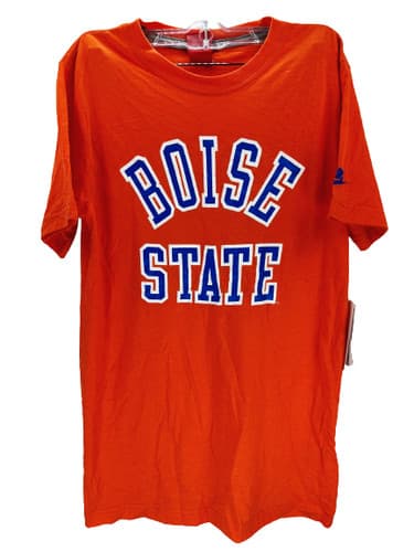Nike Men's Boise State Broncos Tri-blend Short Sleeve T-Shirt-Orange, Medium — boise-state fan gear