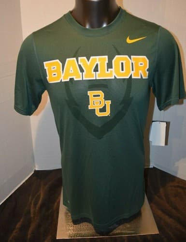 Baylor Bears Nike Football Men's XXL Dri-Fit Performance T-Shirt S-3XL Green  — baylor fan gear