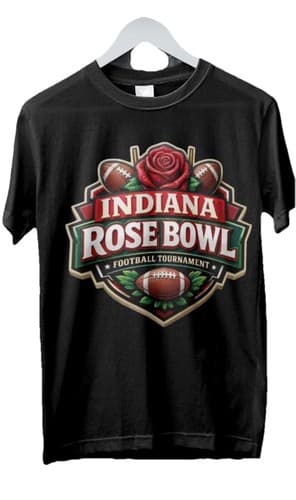 Indiana Hoosiers 2026 College Football Playoff Rose Bowl T-Shirt Unisex Small — indiana fan gear