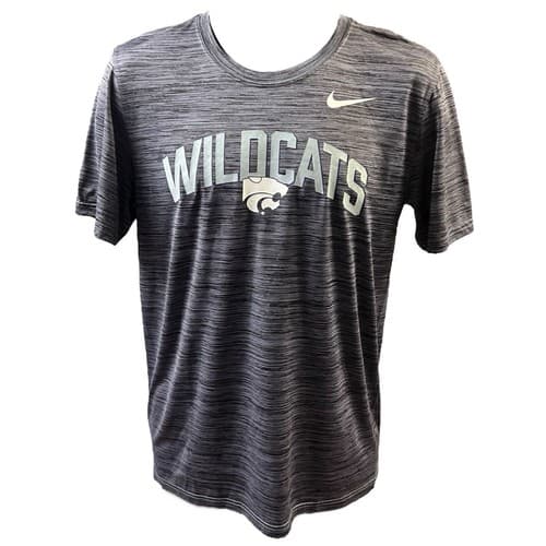 Nike T-Shirt XS Heather Gray DriFit Kansas State Wildcats Football Athletic Tee — kansas-state fan gear