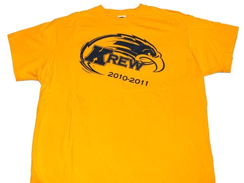 Rare Vintage 2010 2011 Kent State University Golden Flashes Krew T-Shirt New! XL — kent-state fan gear