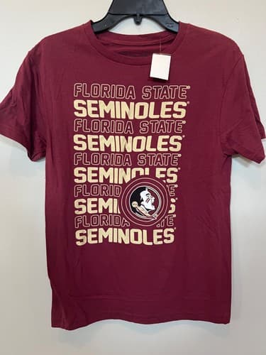 🔥FSU FLORIDA STATE SEMINOLES FOOTBALL 100% COTTON TEE NCAA MEN'S SIZE SMALL NEW — florida-state fan gear