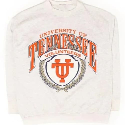 Vintage Tennessee Volunteers Sweatshirt NCAA College Crewneck Sweater — tennessee fan gear