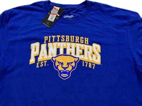 Pittsburgh Panthers Est 1787 Captivating Blue T Shirt Mens XL New With Tags — pittsburgh fan gear