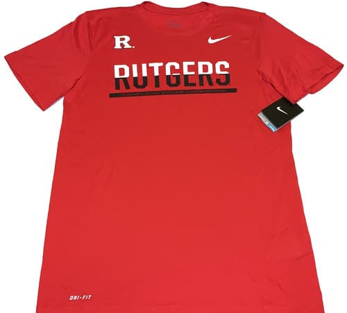 Rare! Vintage Rutgers University Scarlet Knights T-Shirt New! NWT MEDIUM — rutgers fan gear