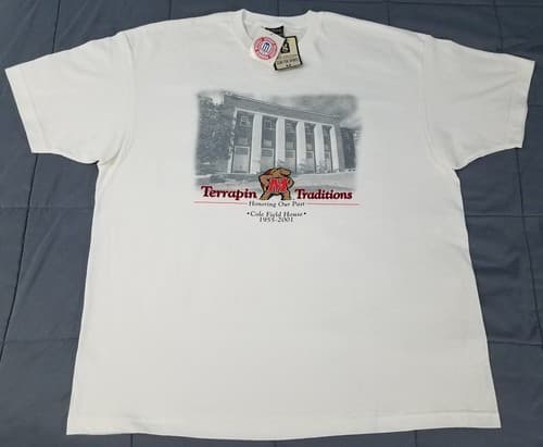 Vtg 2002 University of Maryland Terrapins Cole Field House shirt 2XL football — maryland fan gear