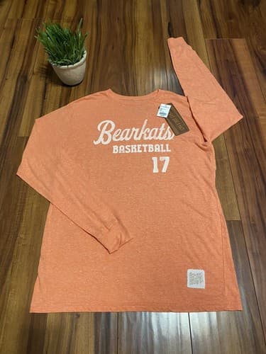 SAM HOUSTON STATE UNIVERSITY tri-blend RETRO BRAND basketball T-SHIRT bearkats — sam-houston fan gear
