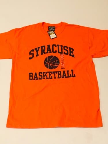🏀Syracuse University Orangeman Steve & Barrys’s Basketball Large T-shirt NEW🏀 — syracuse fan gear