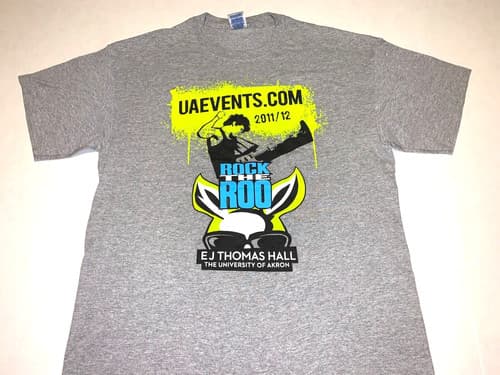 Herbie Hancock Jazz University of Akron Zips 2011 Concert Series T-Shirt New! LG — akron fan gear