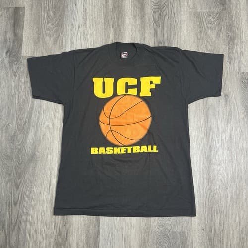 VTG UCF Central Florida Knights TShirt Mens L Black Single Stitch Basketball USA — ucf fan gear